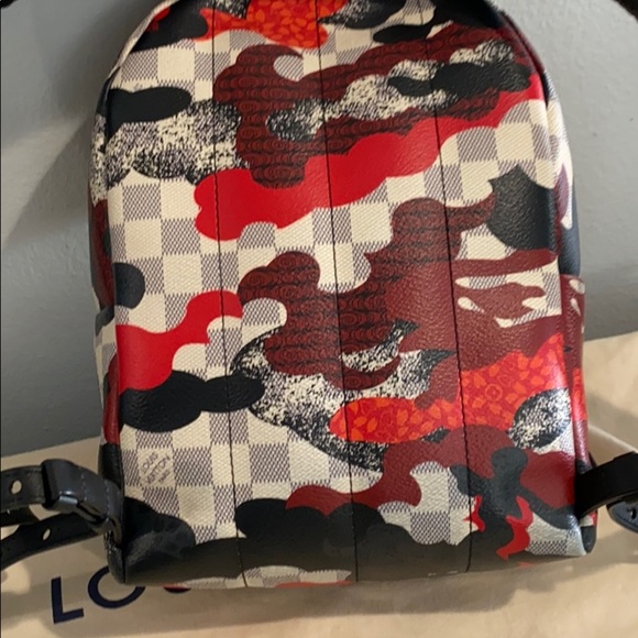 Louis Vuitton Limited Edition Palm Springs Backpack in Patchwork Wave Damier - Picture 4 of 16